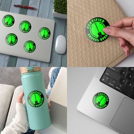 (3PCS) Certified Shovel Operator Sticker – Construction Hard Hat Decal, Shovel Icon Vinyl Waterproof Stickers for Helmet, Laptop, Water Bottle, Phone, Car - 3 Inch