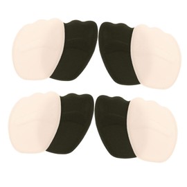 OHPHCALL 4pairs High Heel Inserts Nonslip Forefoot Cushion Comfortable Sponge Insoles for Women of Odor-resistant Foot Pads for All Shoe Types and Skin Color Options