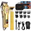 LQT Professional Hair Clipper Set, Gold, LED Display, with Trimmer,