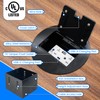 Recessed Floor Outlet Box, Deep Receptacle with 4.8A USB-A and
