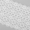 White Lace 10 Yards 6cm/2.3in Wide Ribbon Trim Flower Pattern
