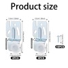 8pcs Sliding Closet Door Roller Hardware Kit, Top Hung Bypass
