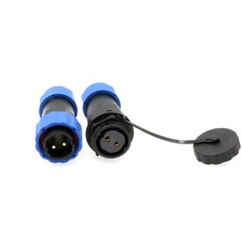 HangTon SD20 Waterproof Aviation Plastic Plug for Outdoor Power Supply Systems LED Lighting (2 Pin Male and Female Cable Socket)