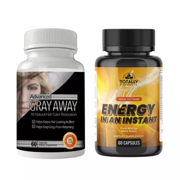 Totally Products Anti Gray Hair Dietary Supplements and Energy Boost
