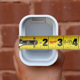 GutterGate 3"x2" Type-B White Gutter Downspout Extension Accessory
