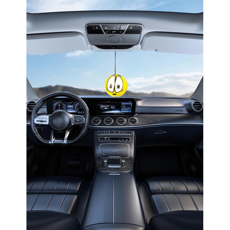 luvilly2PCS Yellow Garage Smiling Face Ball for Parking, Parking Aids
