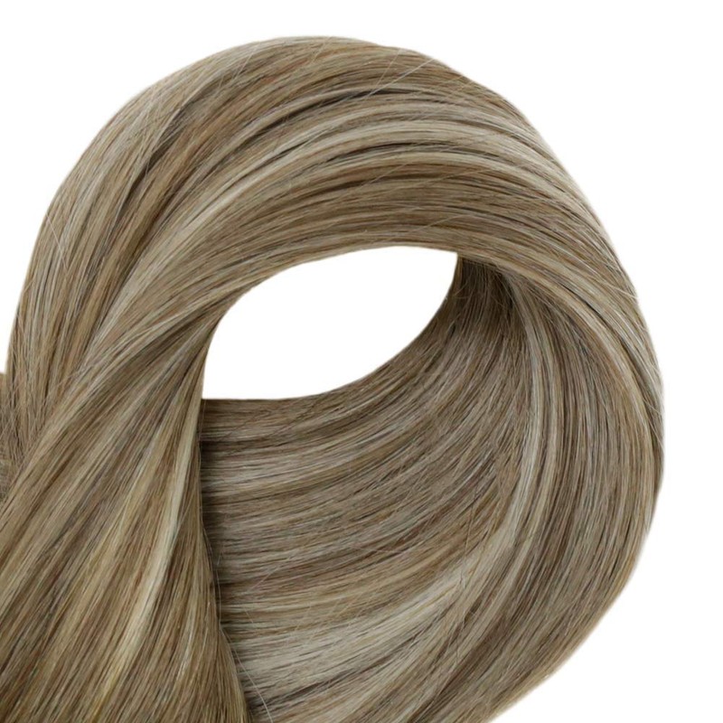 Full Shine Wire Hair Extensions Human Hair 18Inch Fish Wire