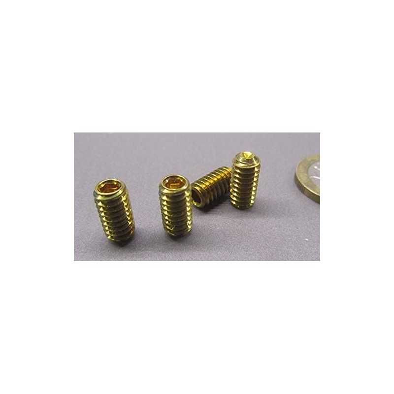 Brass Cup Point Set Screws 1/4"-20 x .500" Length 50