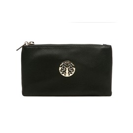 Women's Long & Son Small Clutch, Wristlet, Shoulder ,Cross-Body Bags (Black)