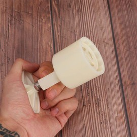 Mooncake Mold 7Pcs/set 50g Mooncake Mold Set Chinese Style Cookie Stamp Cutter Hand Press Geometric Pattern Pastry Mold DIY Home Kitchen Baking Tools