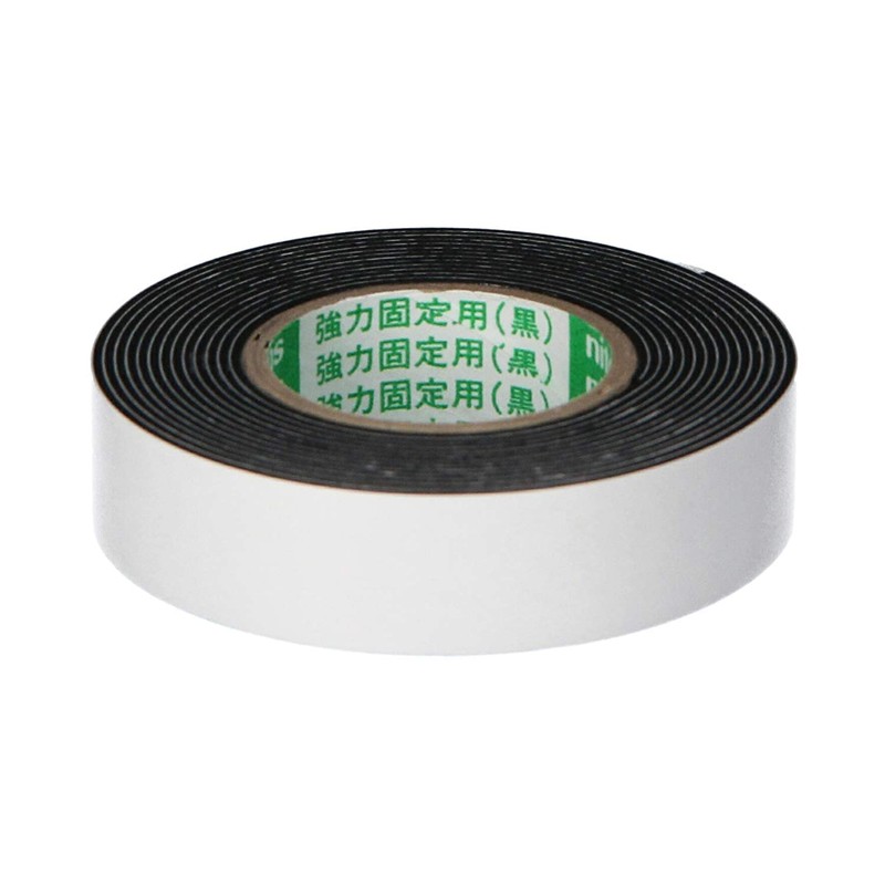 Nitoms T0372 Double Sided Tape for Strong Fixing, Black, 0.6