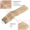 Senmy Microbead Extensiones De Cabello Humano 1G/Strand Micro Loop Extensiones