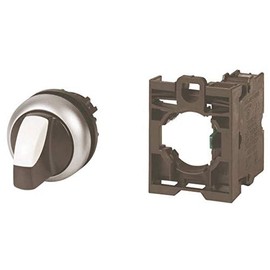 Eaton Moeller Wahltaster M22-WRK/K10 2-Way Flush Mount Black Push Button Manual Switch