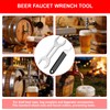 2-Piece Beer Faucet Wrench Set, Beer Tap Wrench Tool, Dual-Head