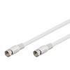 Goobay 50739 SAT Antenna Cable (80 dB), 2X Shielded, 5m