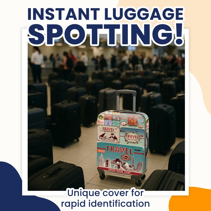JJ PRIME - Suitcase Cover with Luggage Tag | Luggage