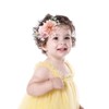Yheahin Baby Girls Fabric Flower Headbands Handmade Rose Floral Stretchy