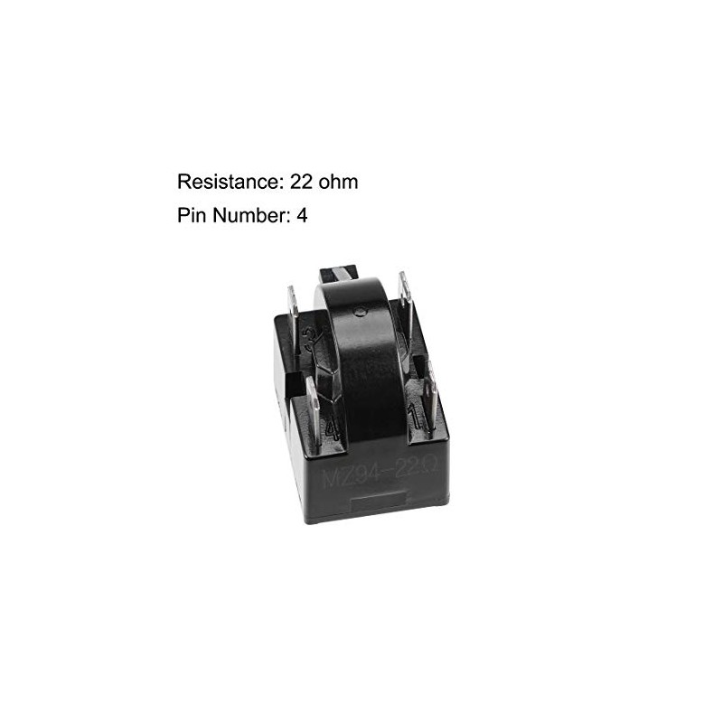 Sourcingmap 22 Ohm 4 Pin Refrigerator Start Relay Replacement Part