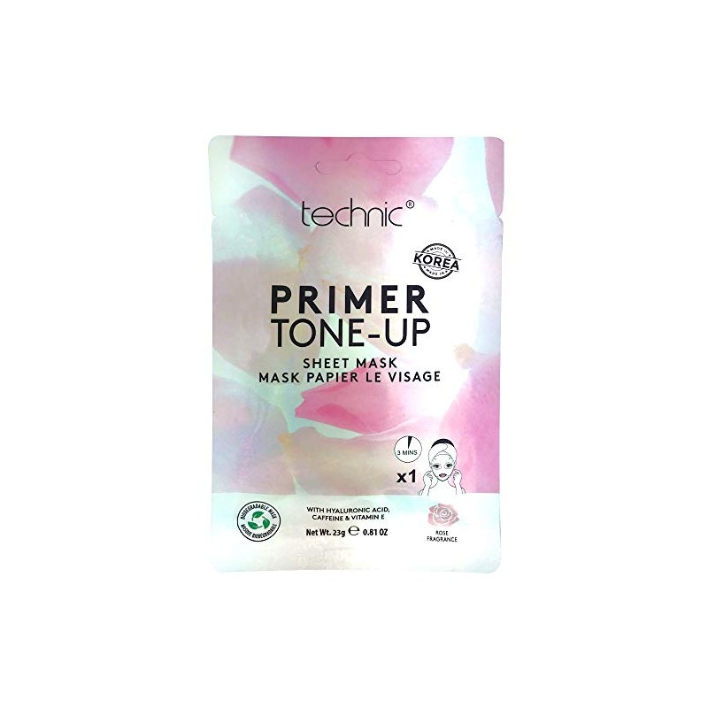 TECHNIC PRIMER TONE UP SHEET MASK - Hyaluronic Acid Caffeine