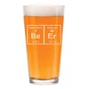 16 oz Beer Pint Glass Beer Periodic Table Funny Science