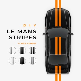 VViViD Vinyl Tape Pinstripe Orange Reflective Gloss Adhesive Automotive Film (1/2" x 20ft)