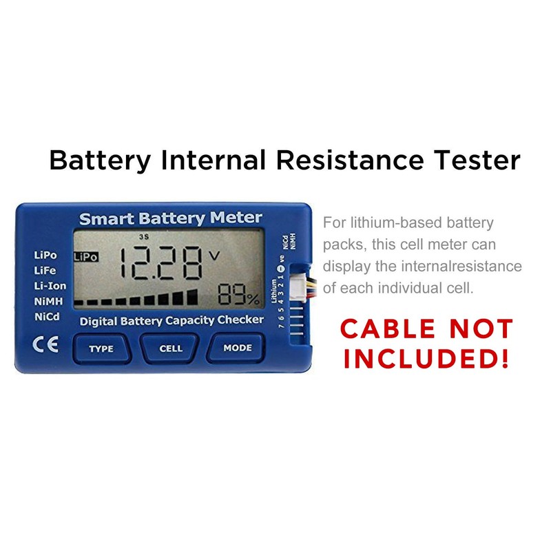MaximalPower 5-in-1 Battery Meter Battery Capacity Checker, Voltage Tester, Intelligent