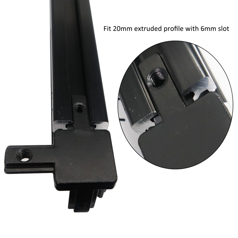 BLCCLOY 8Pcs 2020 Aluminum Extrusion T Slot Corner Bracket 20