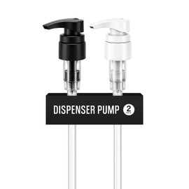 Universal Shampoo/Conditioner Dispenser Pump for Bottles, Leak Proof, Pump Top Fits 1 L/33.8 oz Bottles, 28/410 Neck Size, (Variety Pack of 2)