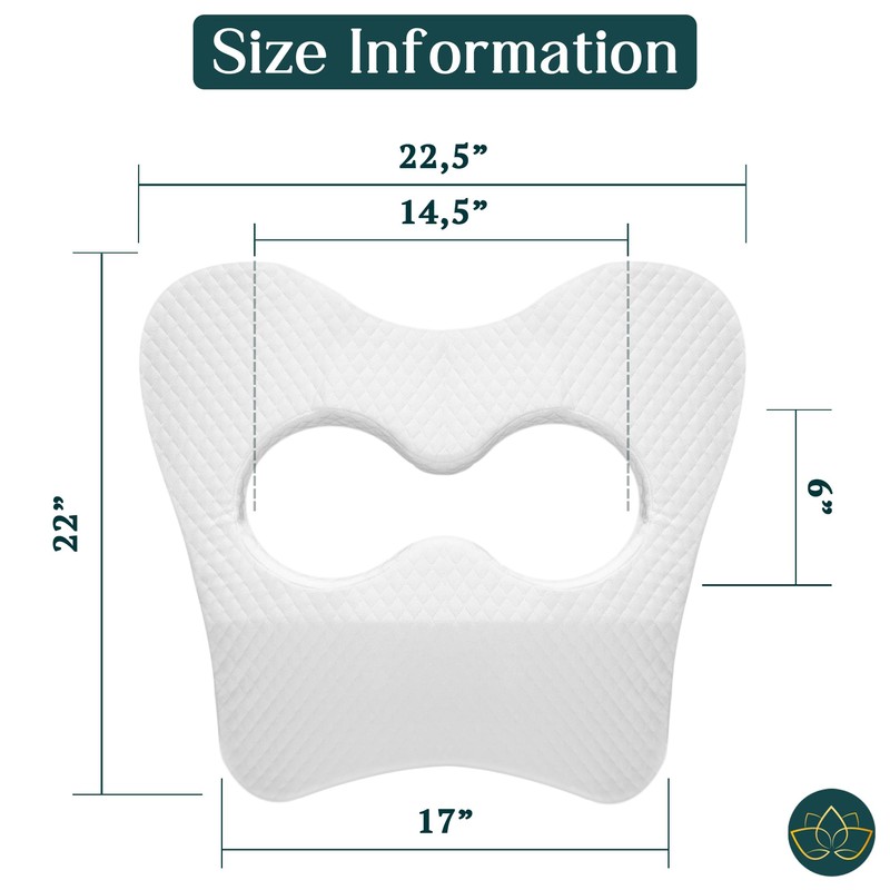 EASY SPA Massage Table Breast Pillow, Massage Table Pillow, Wedge