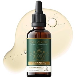 Collagenic  Serum Facial Exfoliante con Acido Gliclico, cido Hialurnico y Colgeno Exfolia, Suaviza Textura, Reduce Manchas e Hidrata  Serum de Noche  
