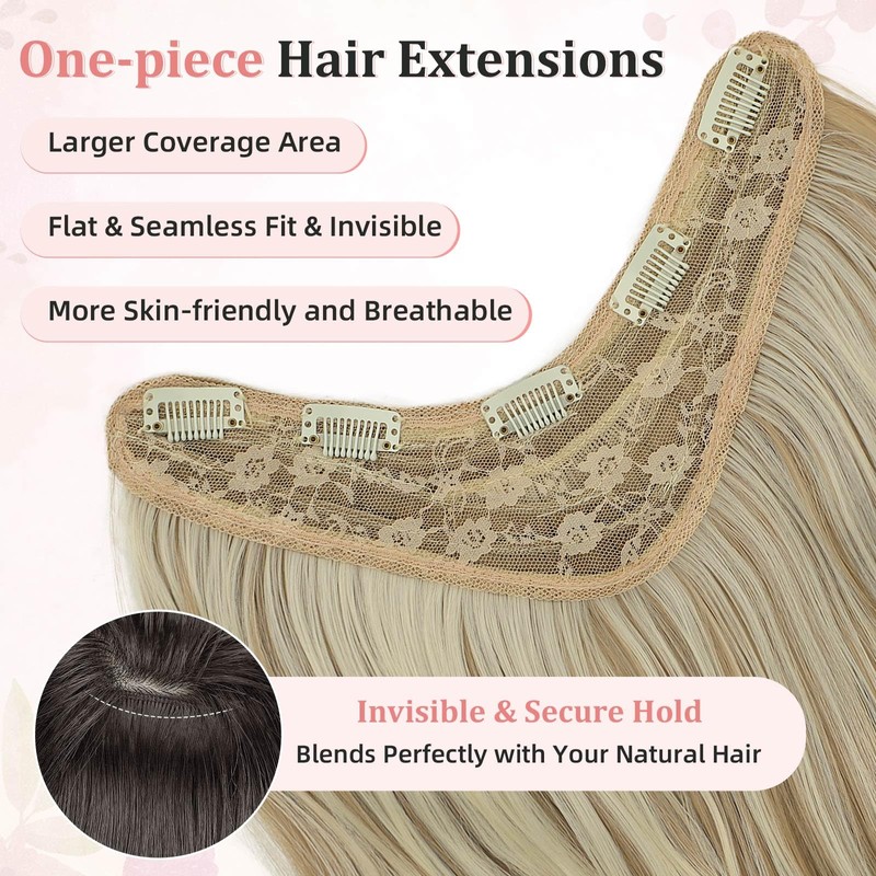 Clip in Hair Extensions Long Wavy Hair Extensions for Women