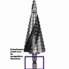 Proteco-Werkzeug® HSS Titanium TIN TiALN Professional Step Drill Cone Drill