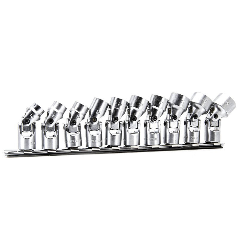 Genius Tools 10PC 3/8" Dr. Metric Universal Hand Socket Set