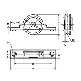 Yokozuna Stainless Steel Door Wheel 30 Round SAS-0301