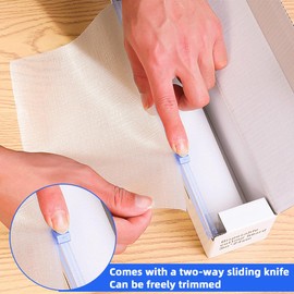 Disposable Plastic Cutting Board, Senbos POE Disposable Cutting Mat Portable Vegetable and Fruit Cutting Board Sheets with Easy Cut Slider for Kitchen, Outdoor Camping, BBQ, RV, Traveling