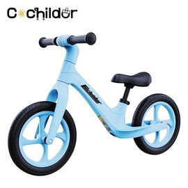 Cochildor Children's Scooters, Treadless Scooters Children's Balance Bikes, Training Riding - Color: blue
