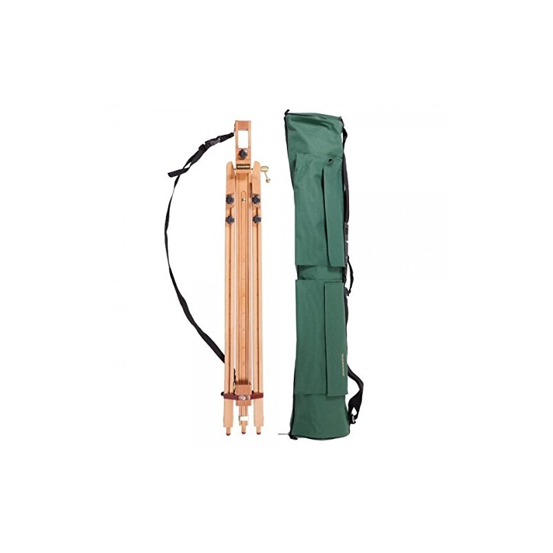 Portable Wooden Artist Easel with Travel Case