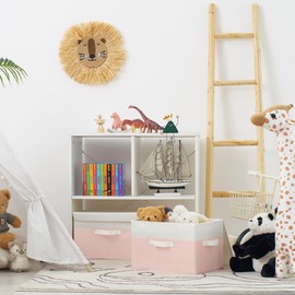 GRANNY SAYS Storage Bins With Lids, Decorative Boxes, Clothes Baskets for Shelves, Closet Organizer, Collapsible, 2-Pack