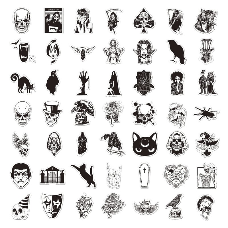 Jagowa 100 Pieces Vinyl Waterproof Decorations Stickers for Phone Laptop
