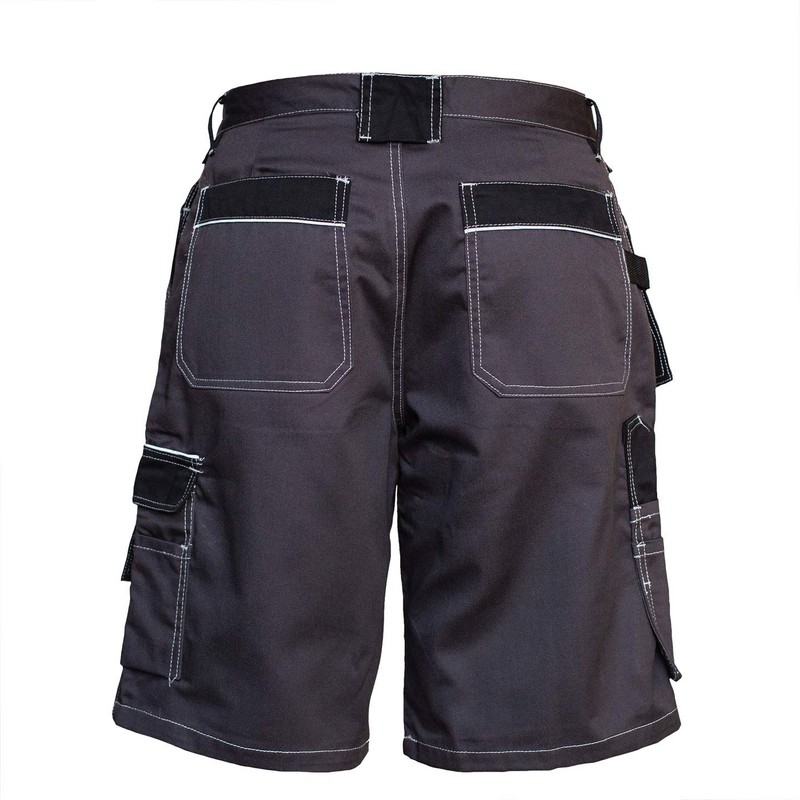 Men's Robust Work Shorts with Reflective Elements, Professional Heavy Duty