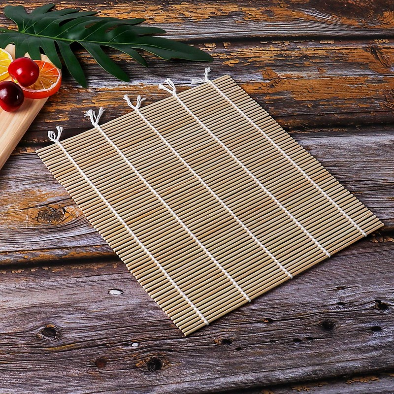 FUNGYAND Bamboo Sushi Rolling Mat with 2 Pairs of Chopsticks