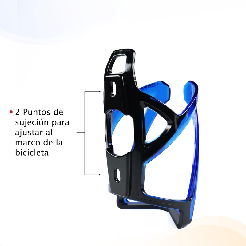Genérico Portabotellas, Soporte para Botella, Porta Cilindro para Bicicleta (Azul)