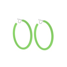 Clip On Hoop Earrings Acrylic Neon Statement Earrings Non Pierced Detachable Clip on Earrings 80s 90s Accessories for Women Retro 80s Outfit 90s Outfits Vintage Neon Party Jewelry