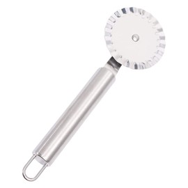 Pastry Ravioli Wheel Cutter, Stainless Steel Single Roller Pizza Slicer Wheel Cutters, Pastry Pasta Pie Crusts Cookies Crimper Cutter Dough Pizza Ravioli Wheel Tools Wavy Edge Blade
