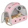 Bearded Dragon Travel Backpack Carrier with Reptile Thermometer and Humidity