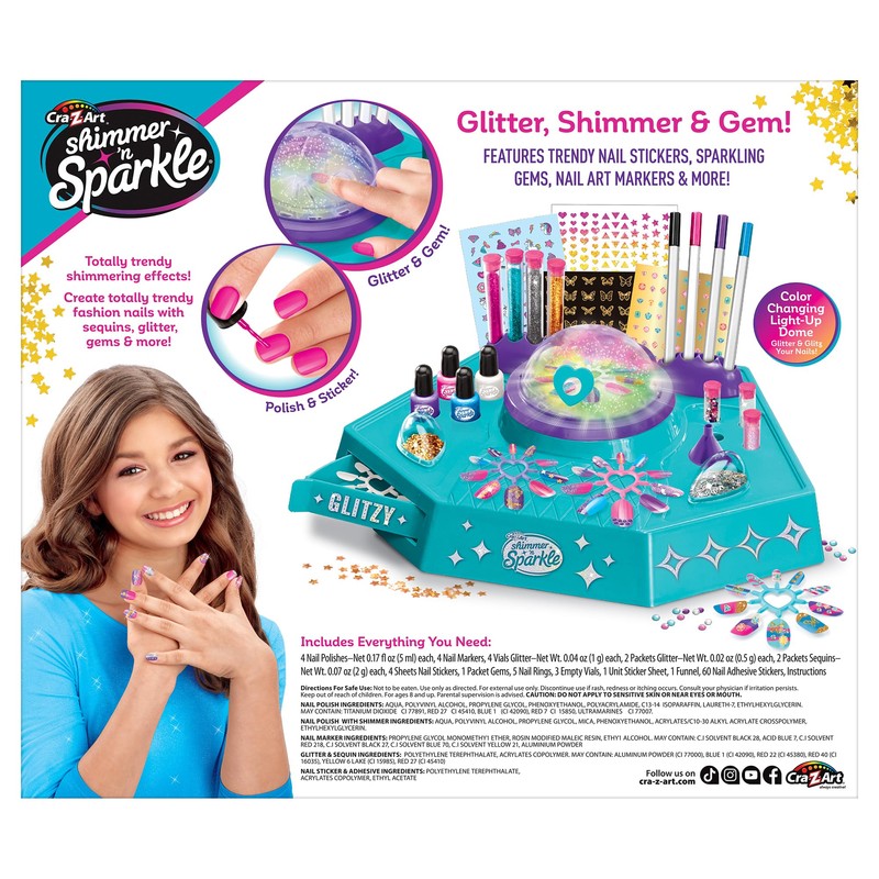 Cra-Z-Art Shimmer 'N Sparkle Design 'N Dazzle Nail Art Studio,
