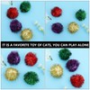VILLFUL 50pcs Glitter Balls Interactive Cat Toy for Playful Chasing