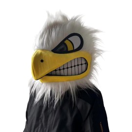 To.beone Plush Eagle Mascot Head Costume Animal Mask Head Adult