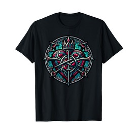 Colorful Heart Design With Crown For Adults T-Shirt