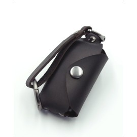 NONINA Genuine Leather Key Case, Made in Japan for Toyota Harrier, Land Cruiser, Crown, Prius, Corolla Cross, Yaris Cross, Smart Key, Power Saving, Radio Waves, Relay Attack Countermeasure, Black